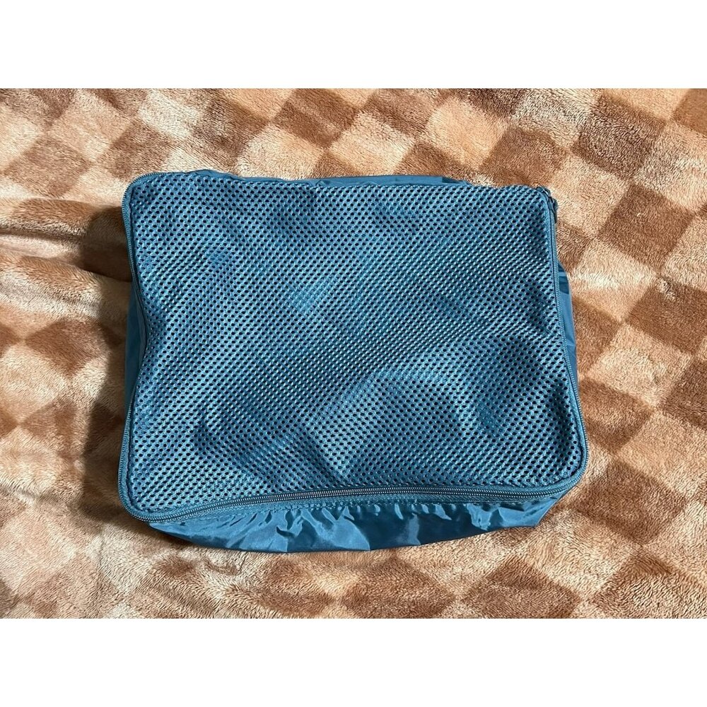 Blue Mesh AWAY Travel Laundry Toiletry Bag